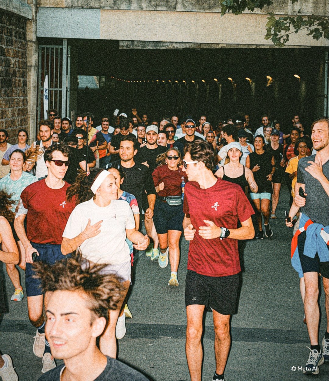 Départ d'un run collectif KM & Coffee à Paris